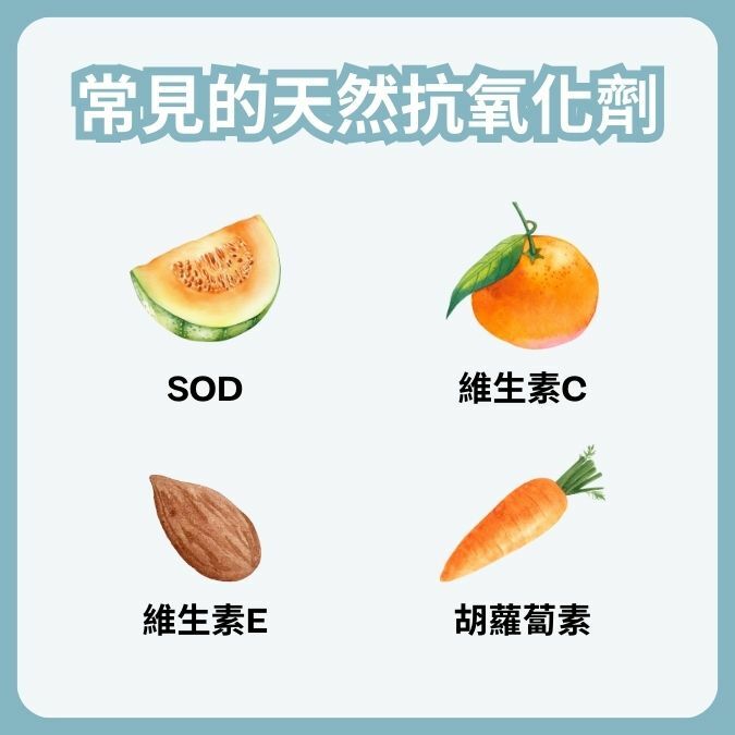 常見的天然抗氧化劑