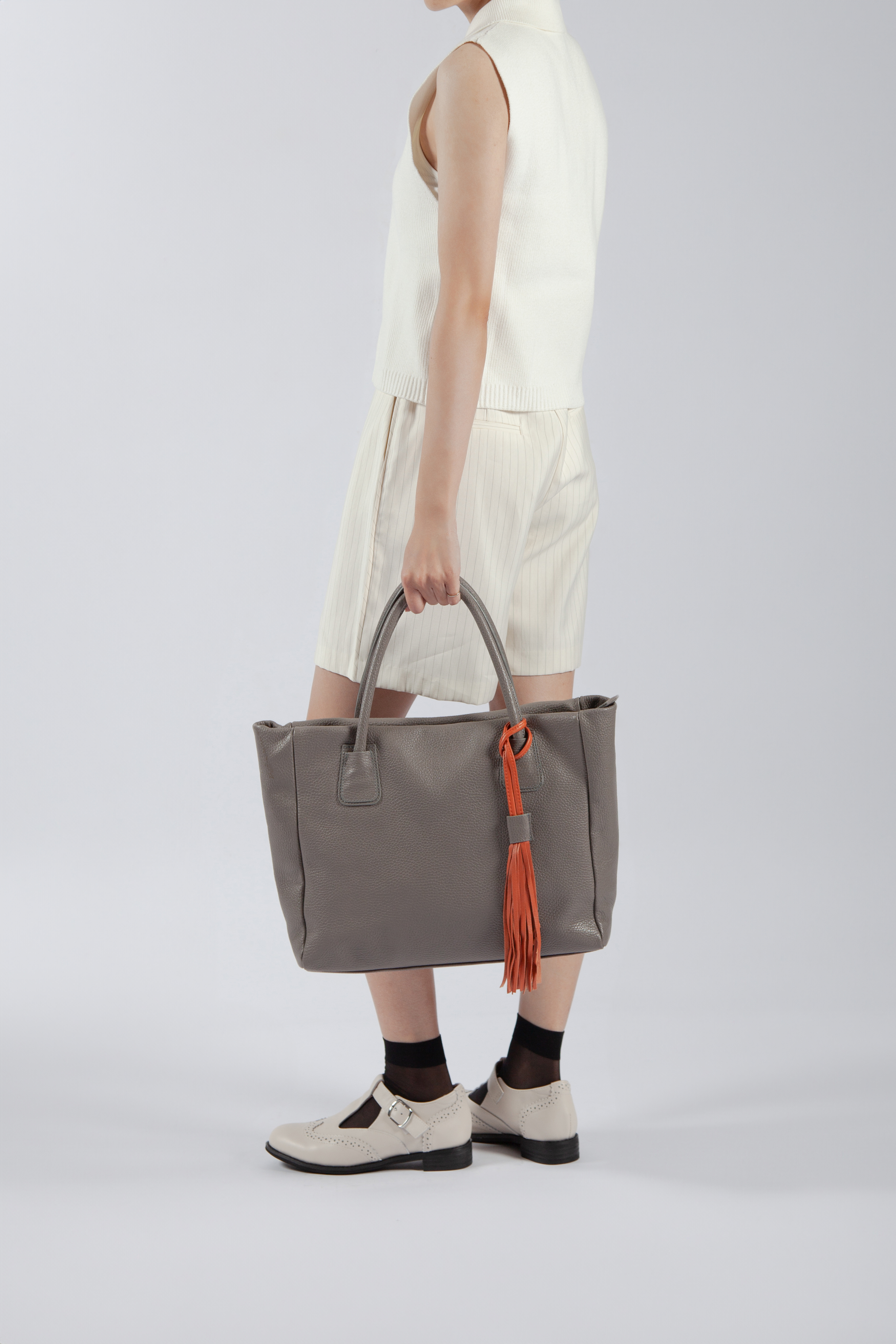 Le Frangia 流蘇托特包 灰色