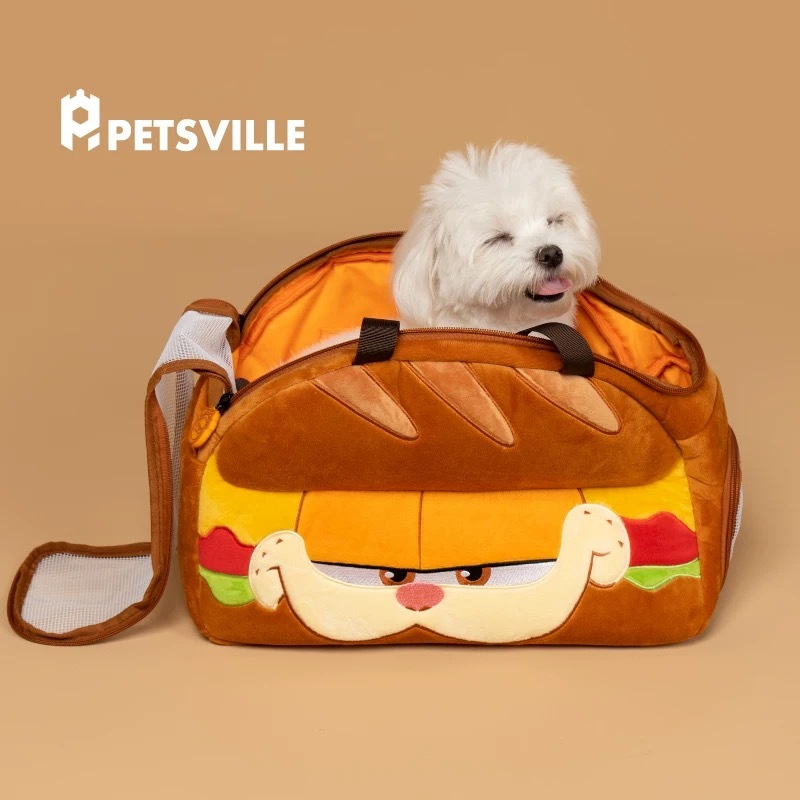 PETSVILLE 加菲汉堡庆典宠物舱 5kg内