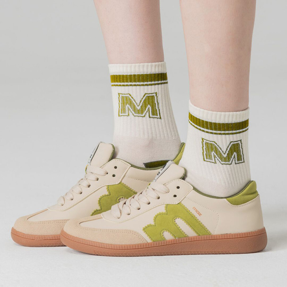 【熱銷】moz瑞典 駝鹿 經典再現 復古 德訓鞋 (抹茶)