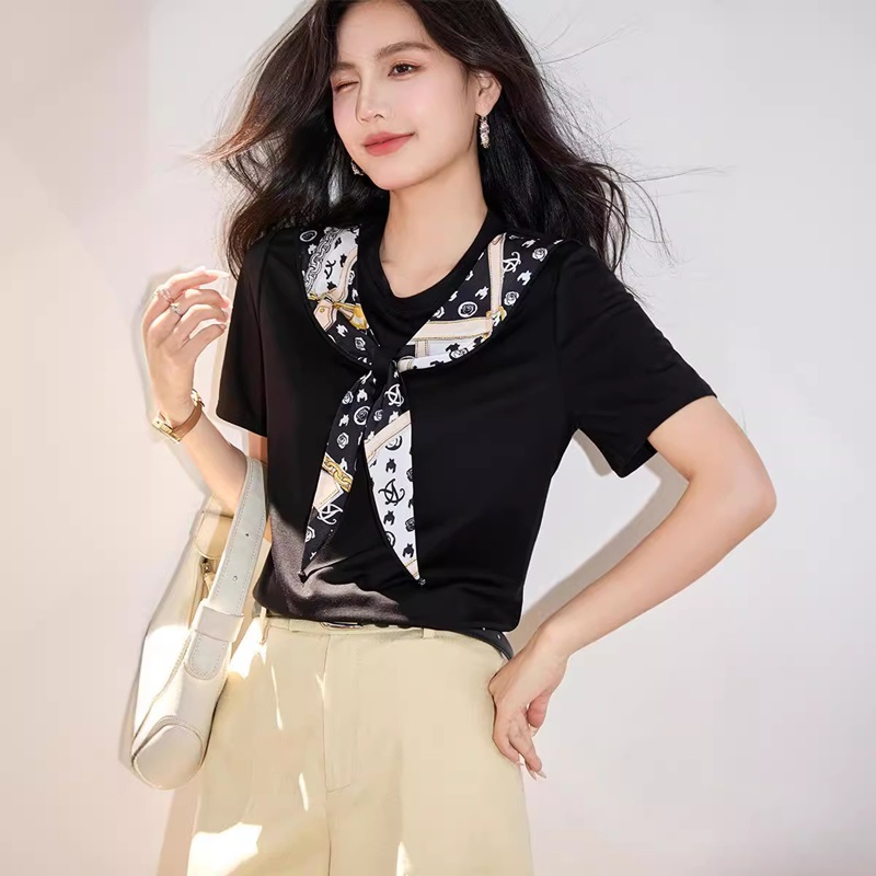 【零碼出清不退換】印花披肩柔棉上衣