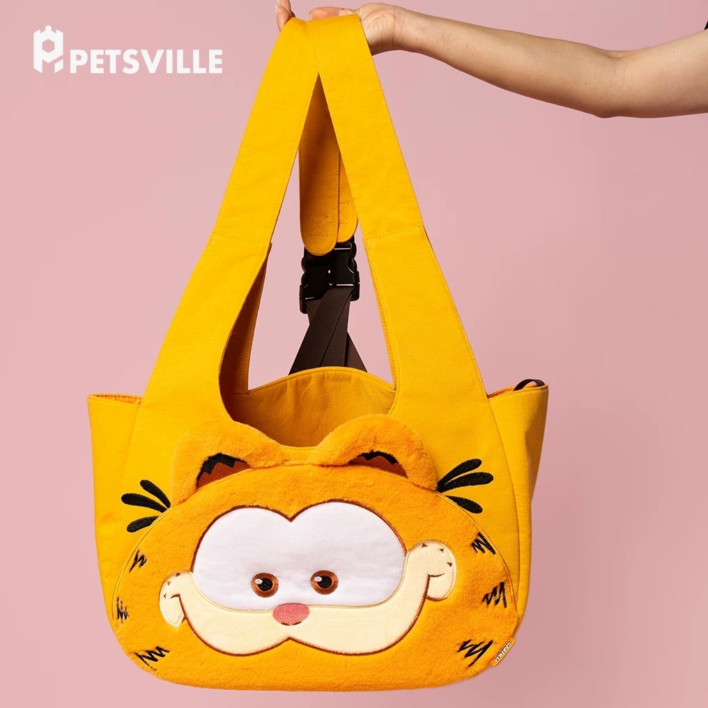 PETSVILLE 萌面加菲猫双肩宠物包 5kg内