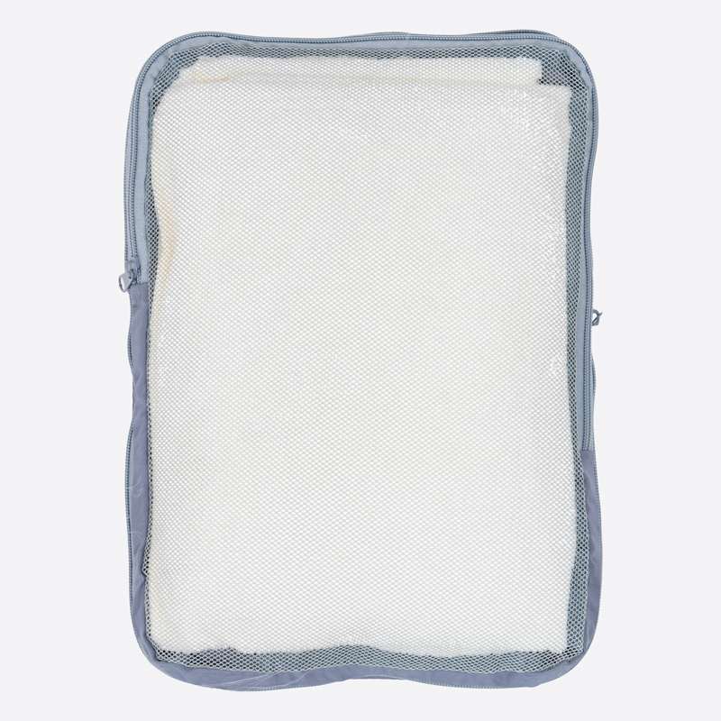 SP 雙層拉鍊旅行壓縮袋/藍 25x34x15cm