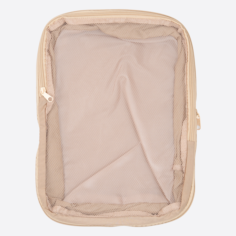 SP 雙層拉鍊旅行壓縮袋/米 25x34x15cm