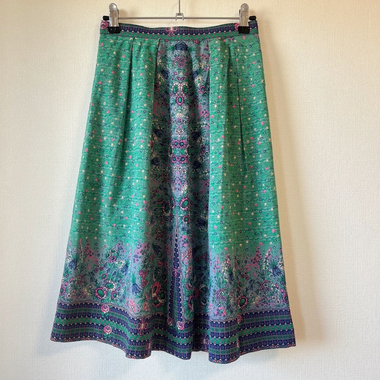 綠色小碎花半身裙