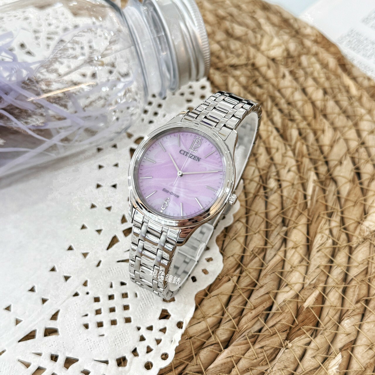 【CITIZEN 星辰】LADY'S系列 雲彩面板光動能腕錶EM0411-71X  34mm現代鐘錶