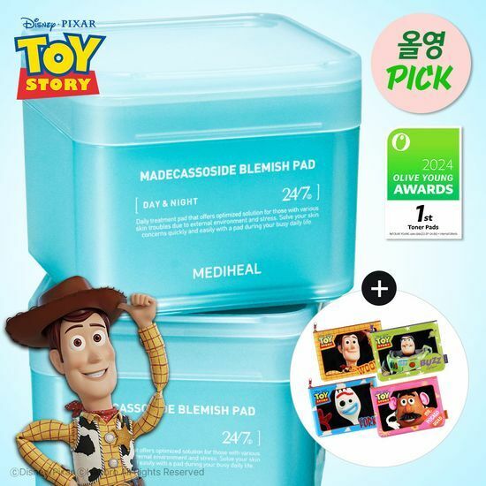 Mediheal x PIXAR ToyStory Madecassoside Blemish Pads [100PCS] [Olive Young Double Planning Set]