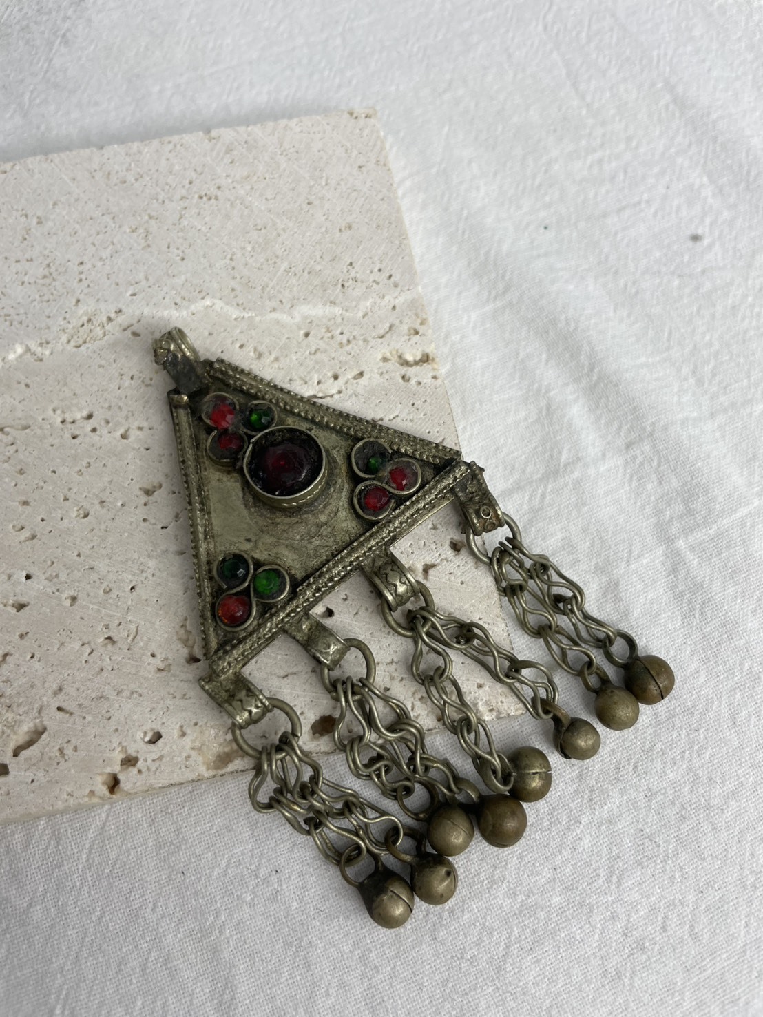 No.63 三角形阿富汗鈴鐺墜飾 9cm