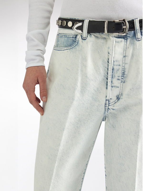 LIVIANA CONTI 暈染直筒牛仔褲