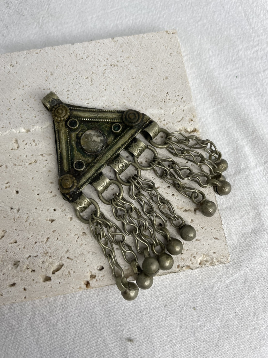 No.68 三角形阿富汗鈴鐺墜飾 8cm