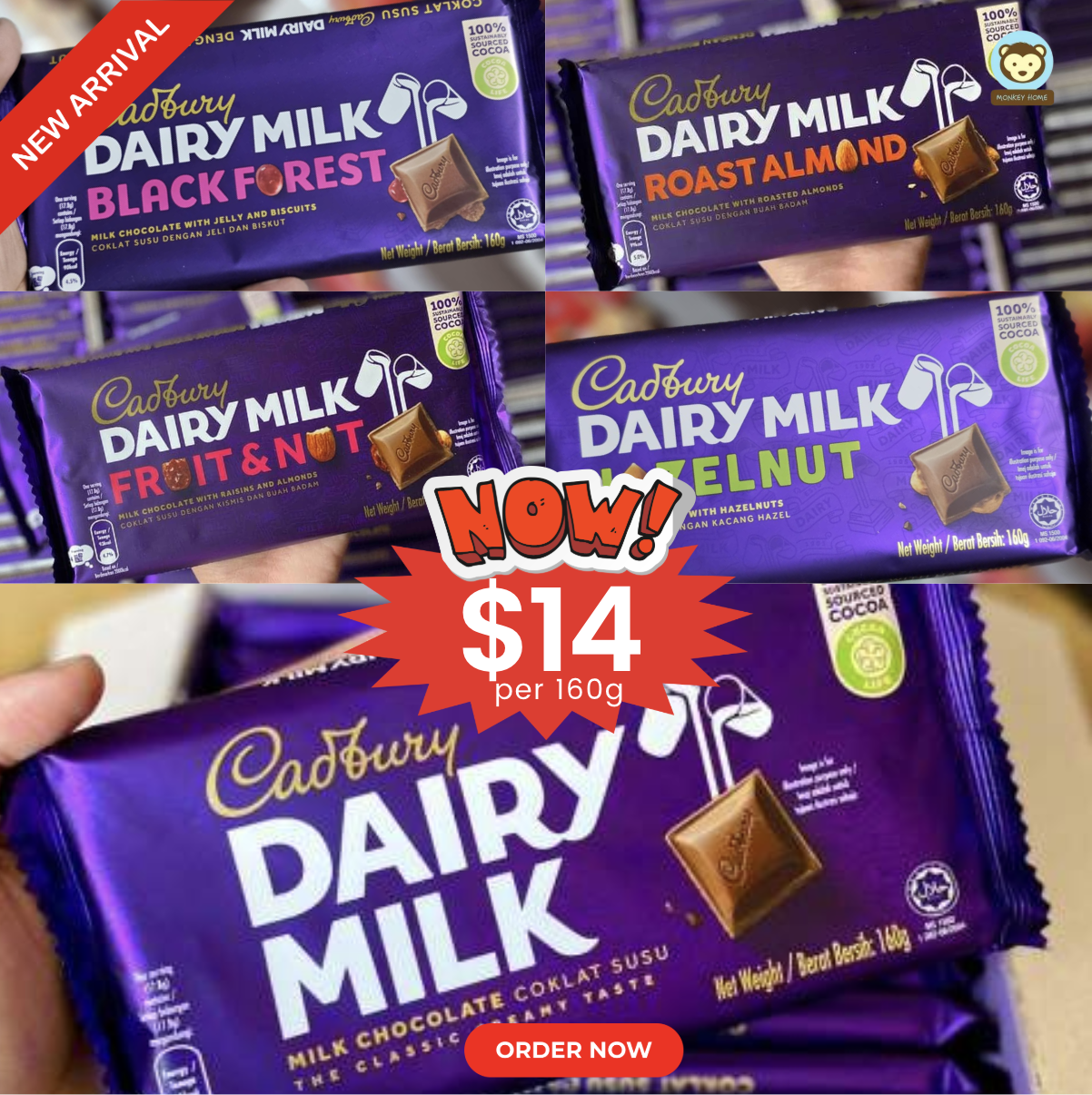 Cadbury Chocolate 160g