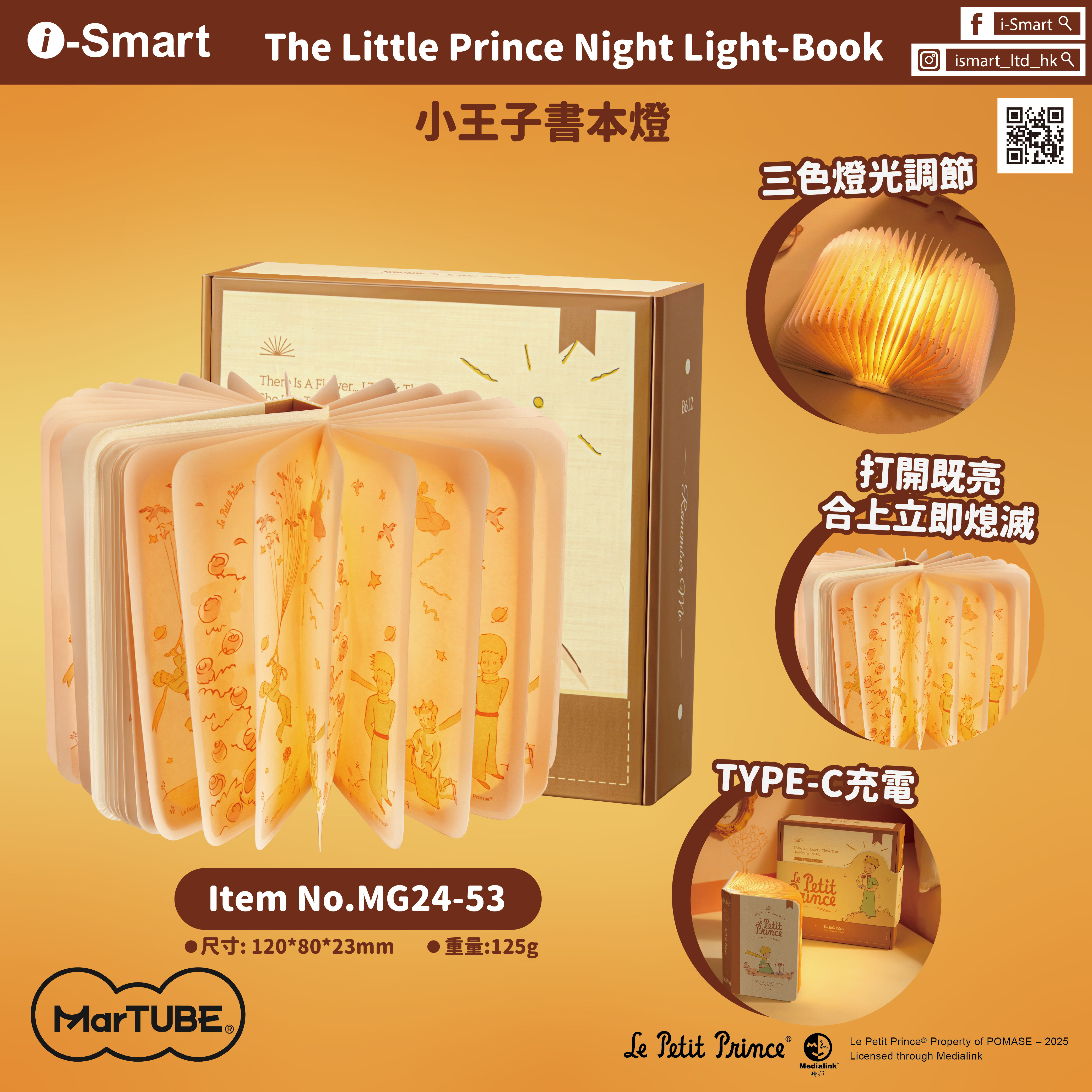Little Prince Night Light-Book