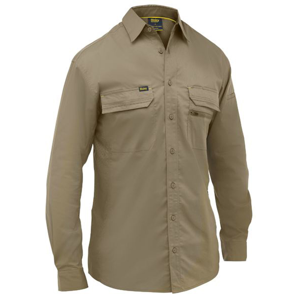 BS6490 BCDR 卡其色 超涼透氣彈性排汗工作服