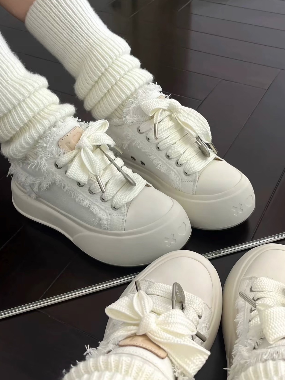 【代購】SOAP OPERA 大頭鞋 開口笑 厚底鞋 解構 休閒鞋 小白鞋 SOUSF3231229