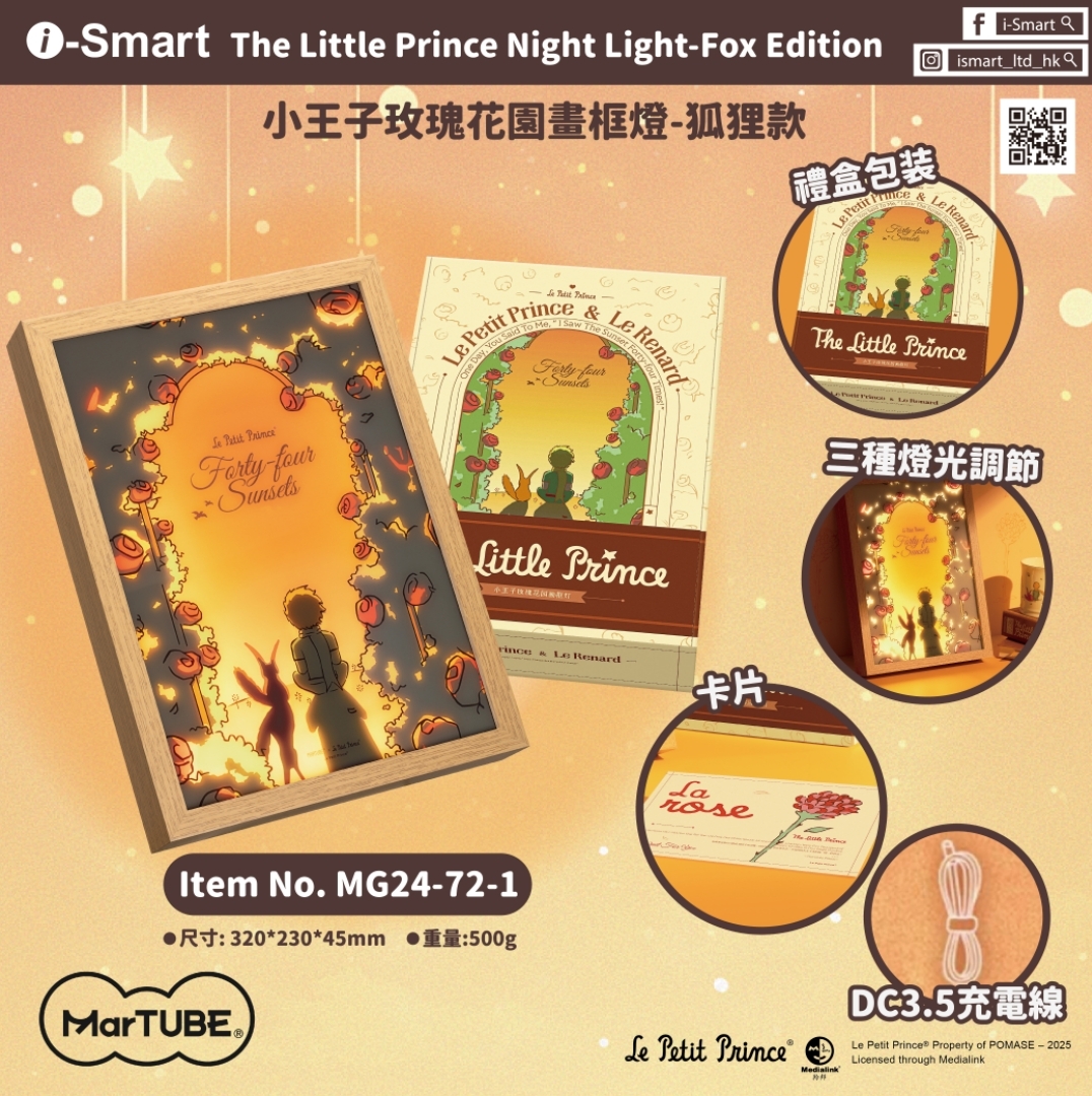 Little Prince Night Light-Fox Edition