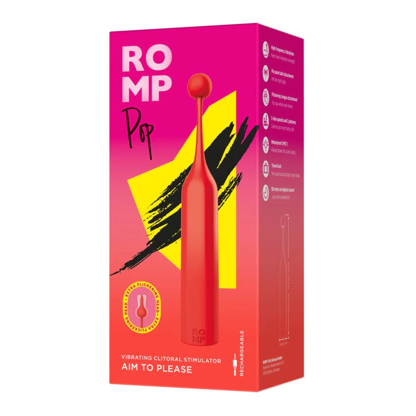 Romp Pop 尖頭陰蒂按摩棒（紅色）