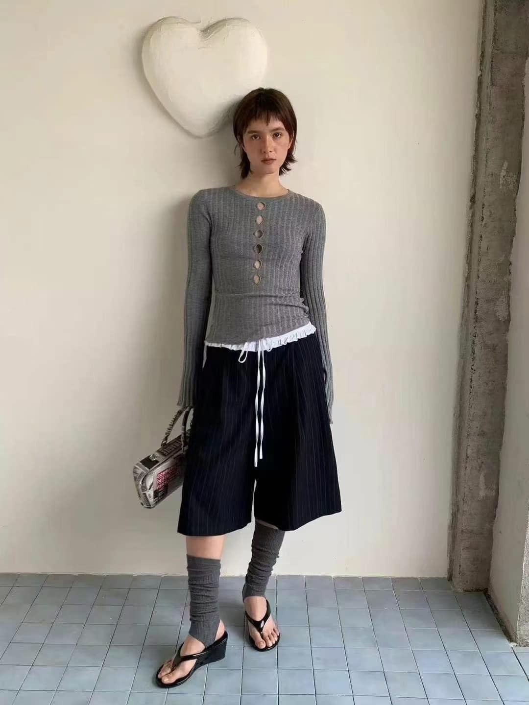 褲子丨鬆垮感五分西褲