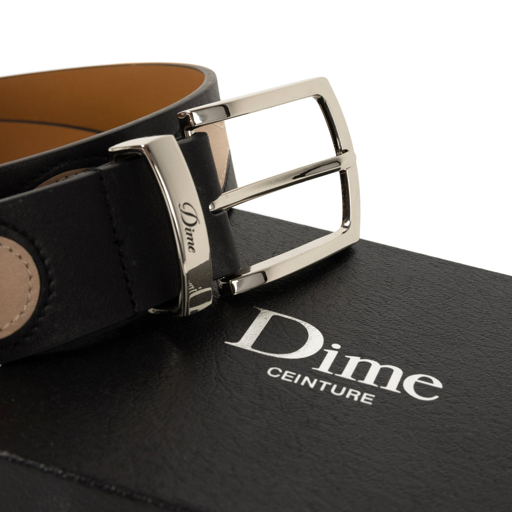 DIME｜Premium Leather Belt ''Black''