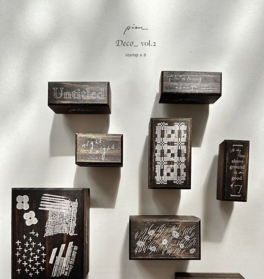 Pion | Deco_vol.2 染木印章 /（共6款）