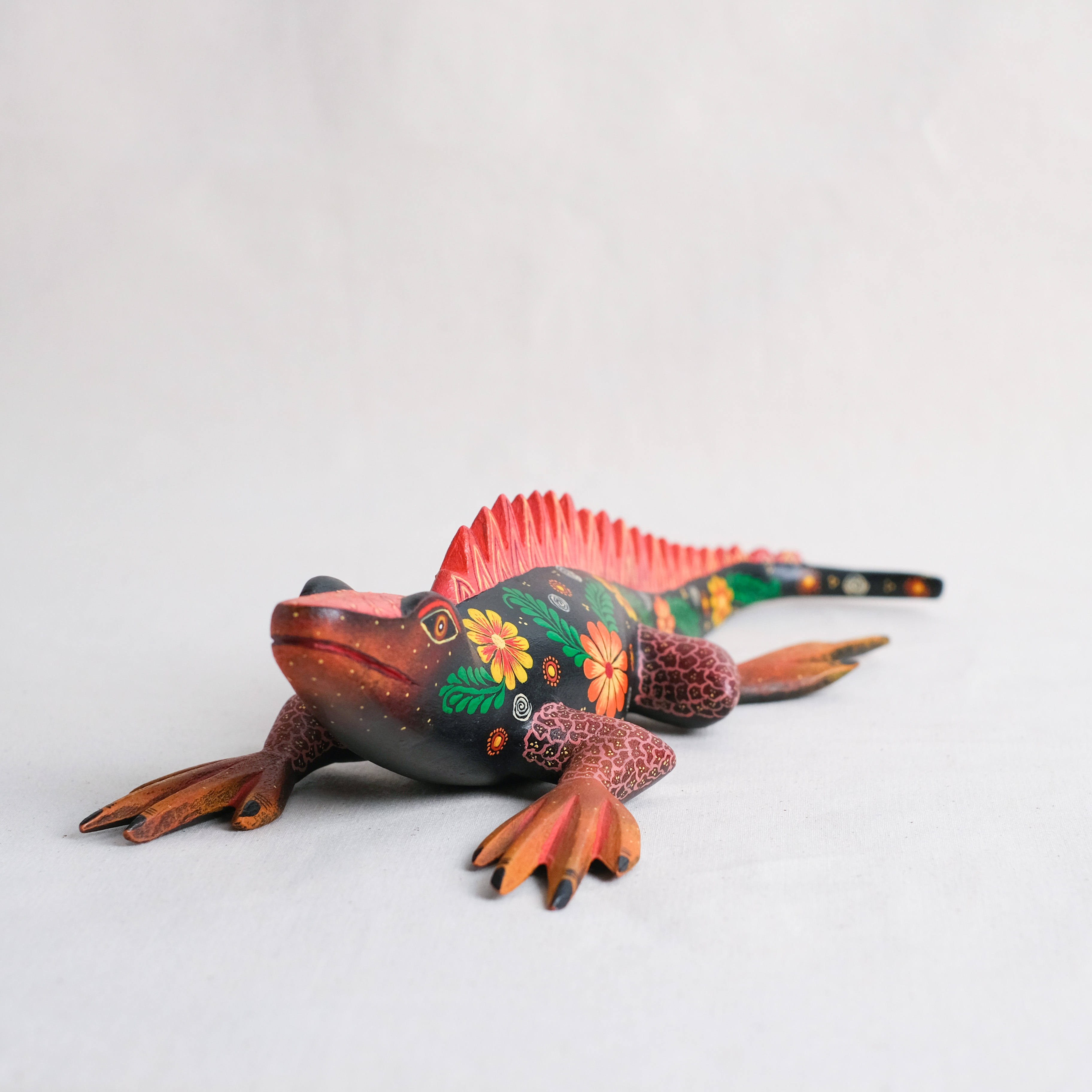 神獸手工木雕｜Camaleon Grande｜墨西哥