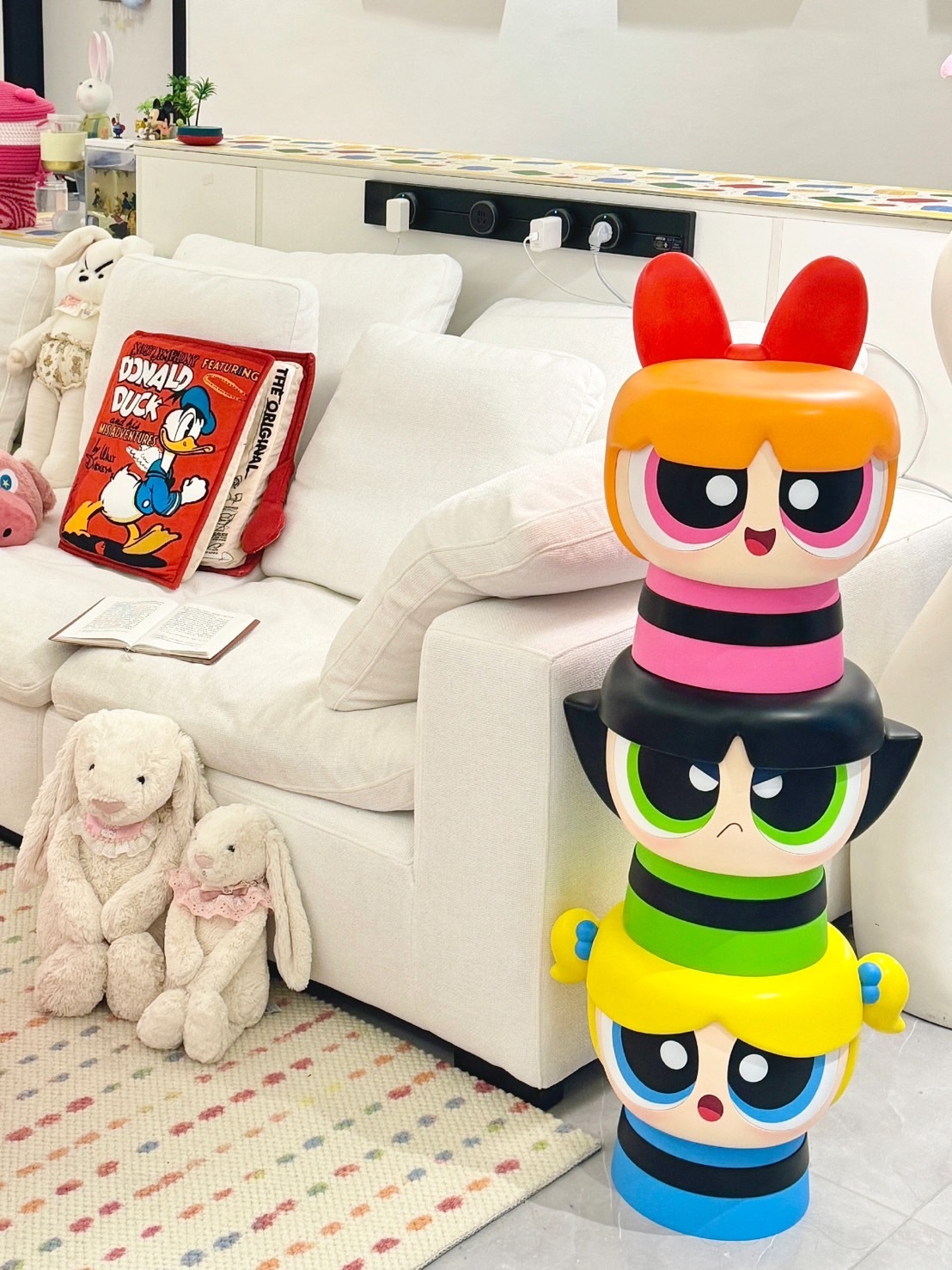 正版授權 飛天小女警 小矮凳