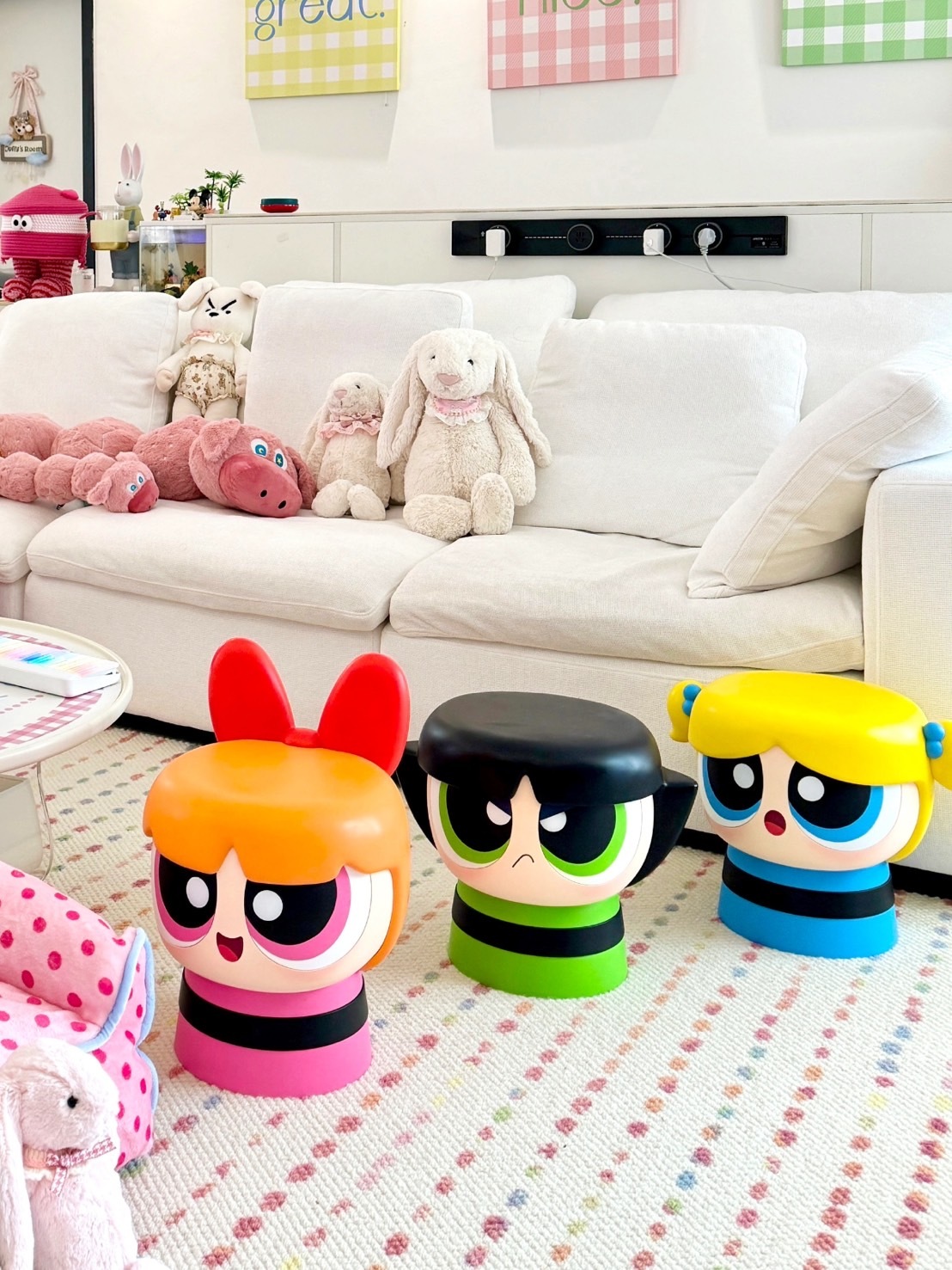 正版授權 飛天小女警 小矮凳