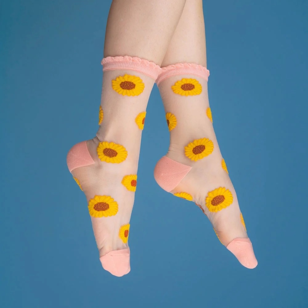 SUNFLOWER SHEER SOCKS｜Coucou Suzette