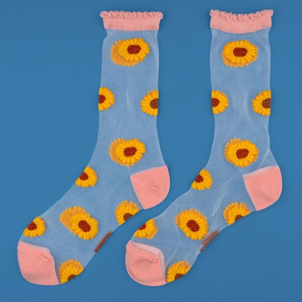 SUNFLOWER SHEER SOCKS｜Coucou Suzette