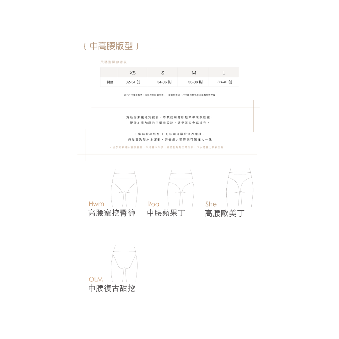 ▲Muiiswim HWM 高腰蜜挖臀泳褲 羅紋燃橙 （斷貨）