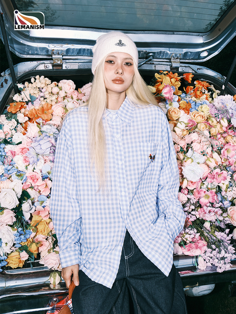 LEMANISM 臘腸狗 格紋 襯衫
