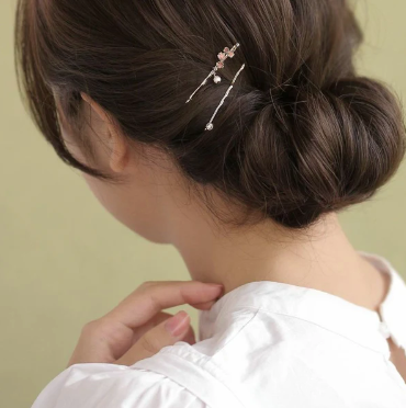 櫻花珍珠耳環/髮夾