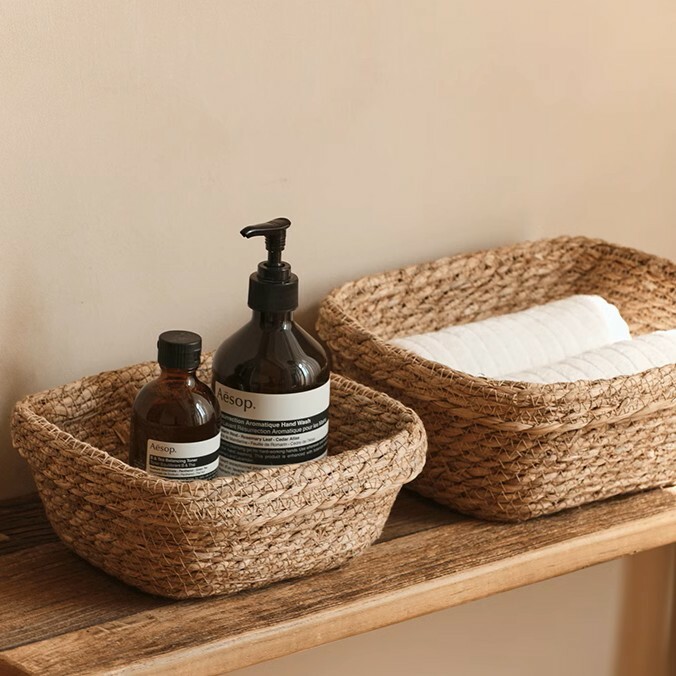 《5750》日式草藤編織收納籃