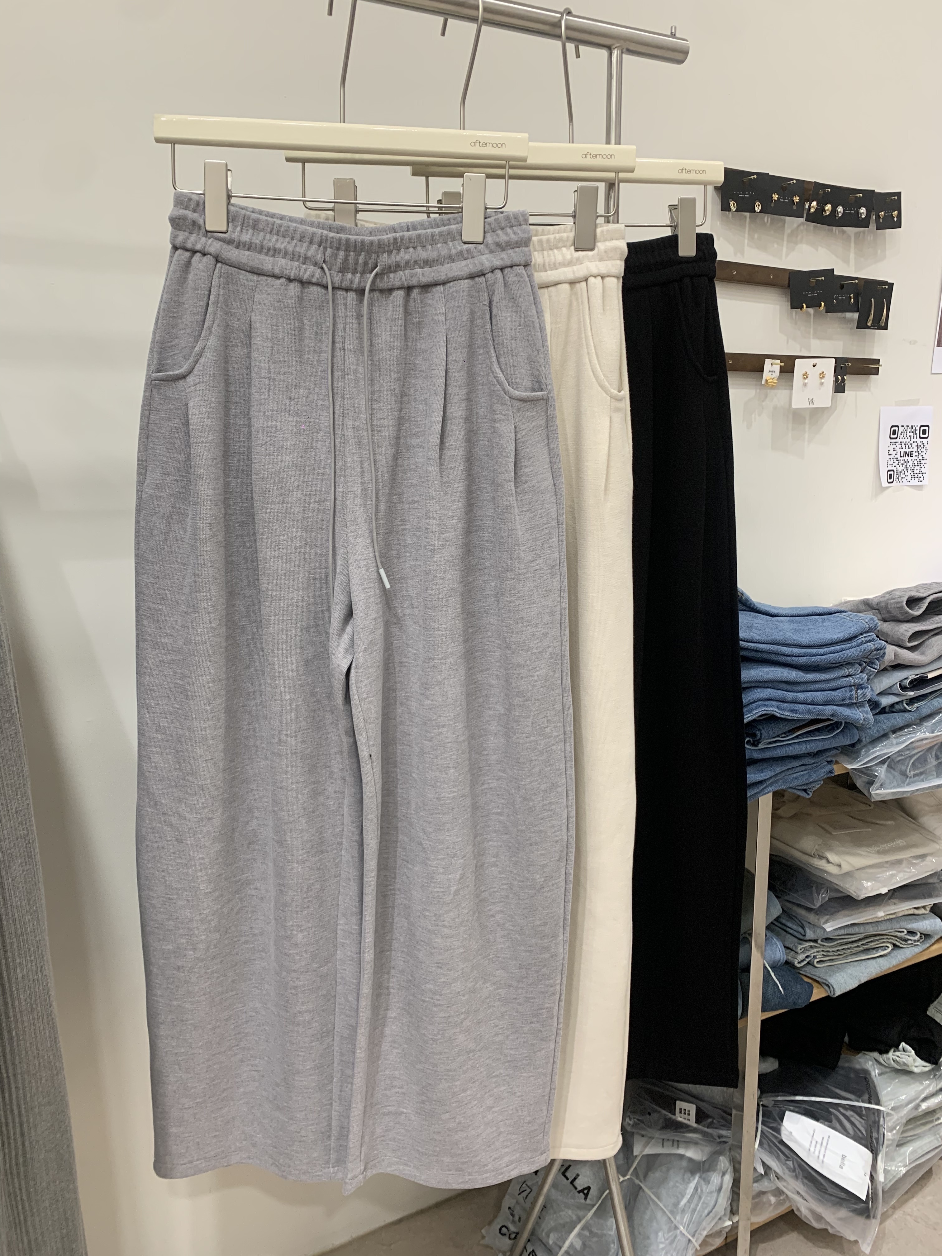 很舒適高腰繭型棉褲