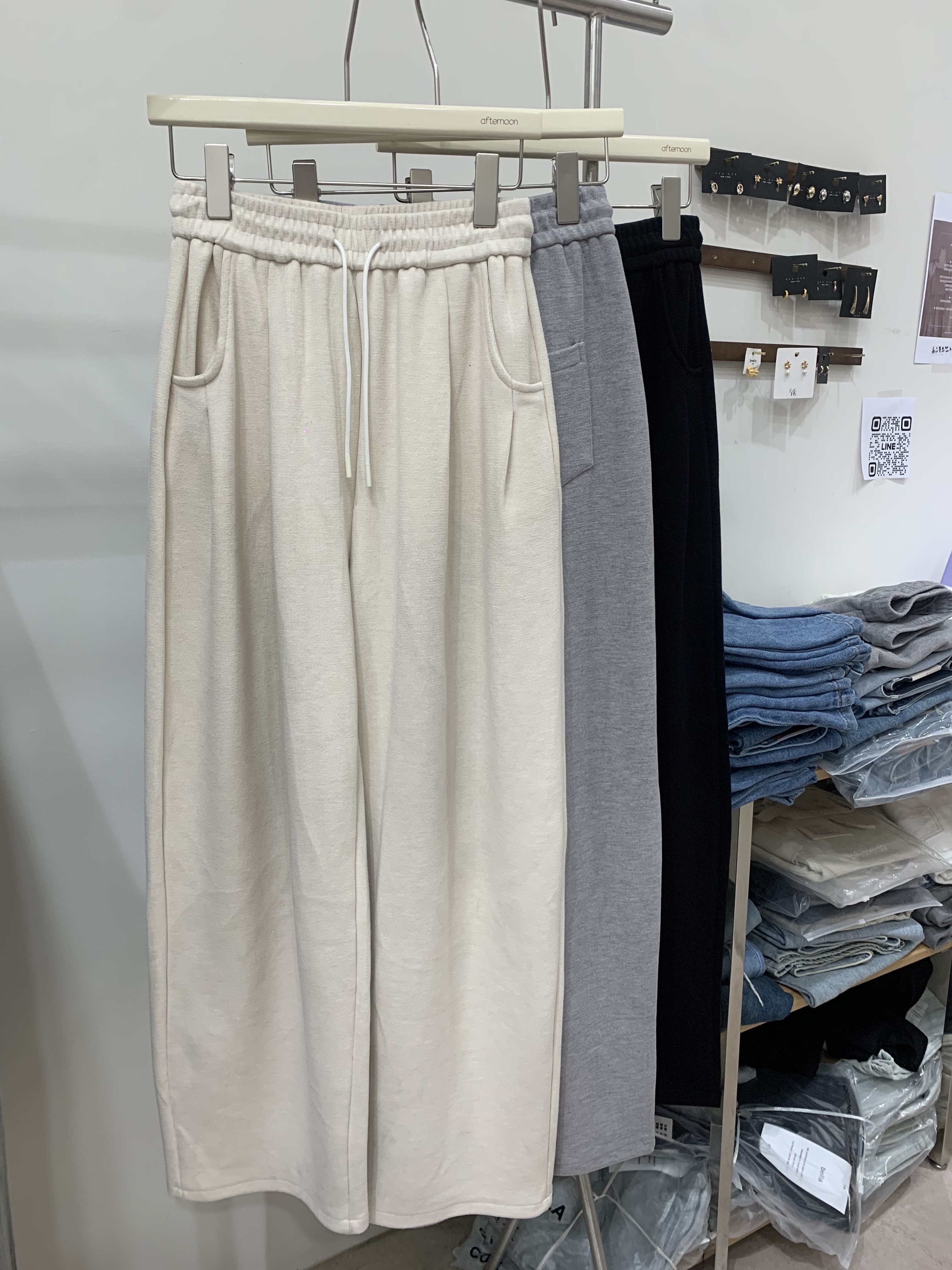 很舒適高腰繭型棉褲