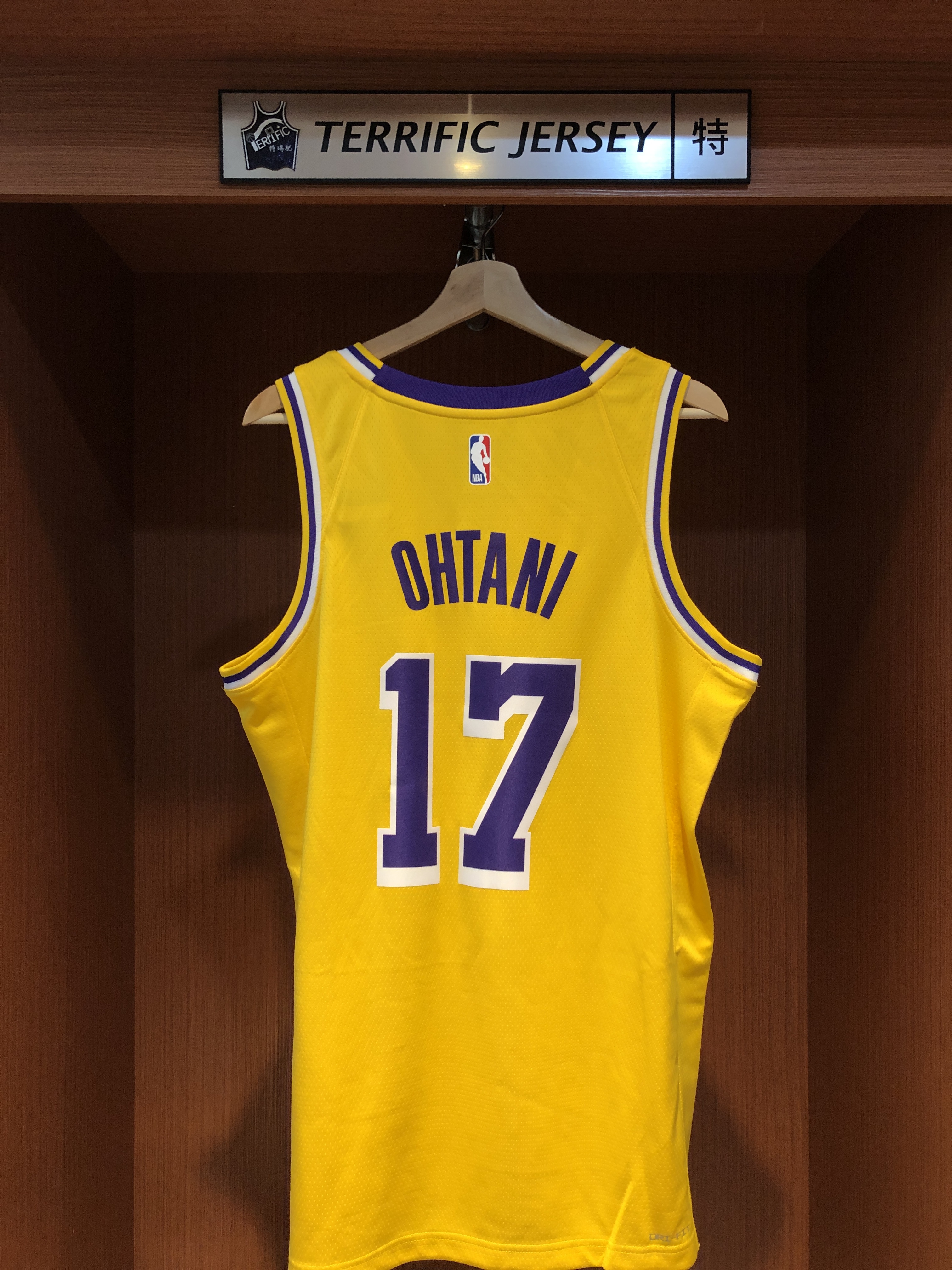 NBA球衣 Shohei Ohtani 洛杉磯湖人黃 Icon Nike Swingman 球迷版 熱轉印 全新