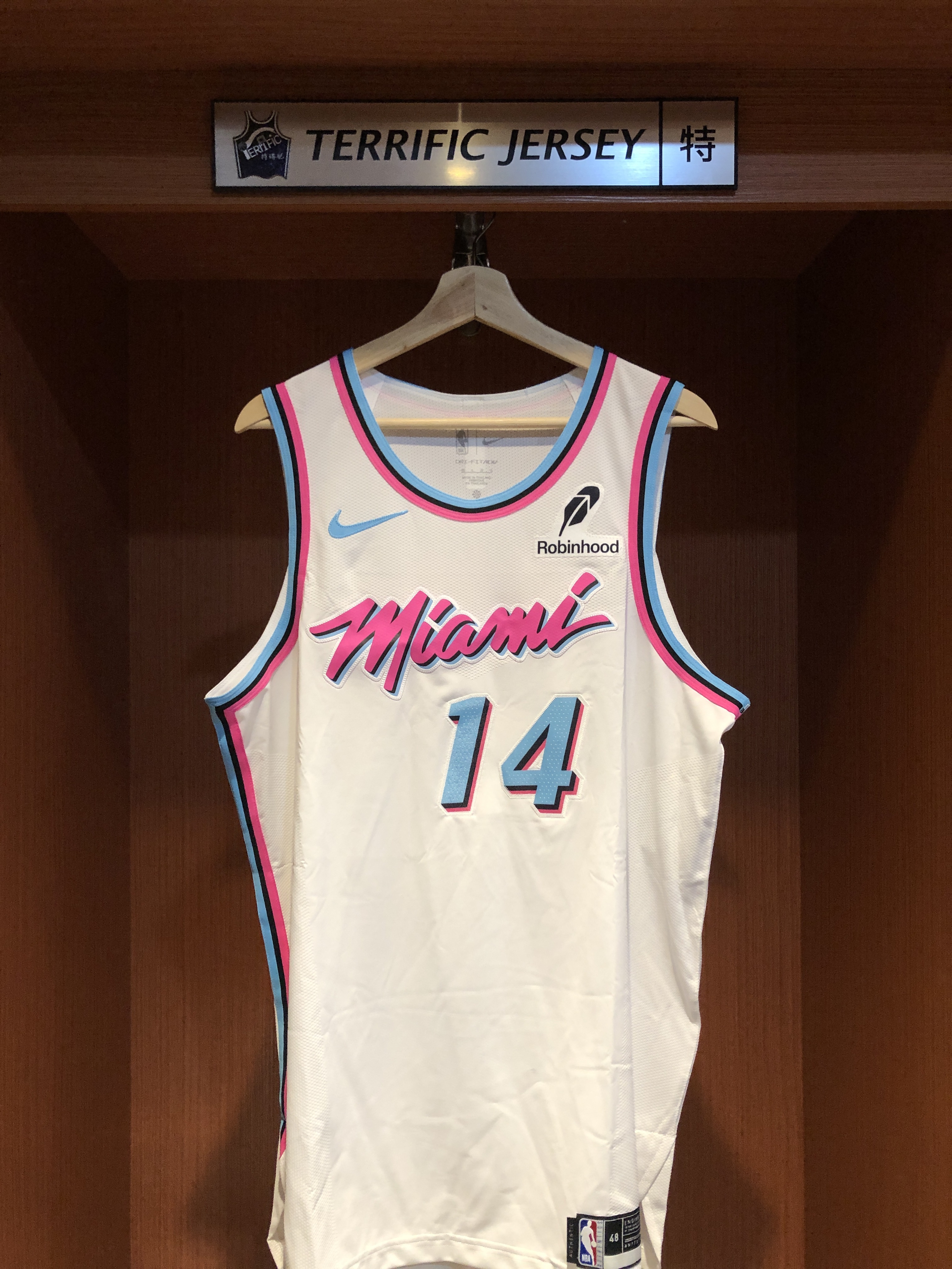 NBA球衣 Tyler Herro 邁阿密熱火白南灣 City Nike Authentic 球員版 電繡 含贊助商標 全新