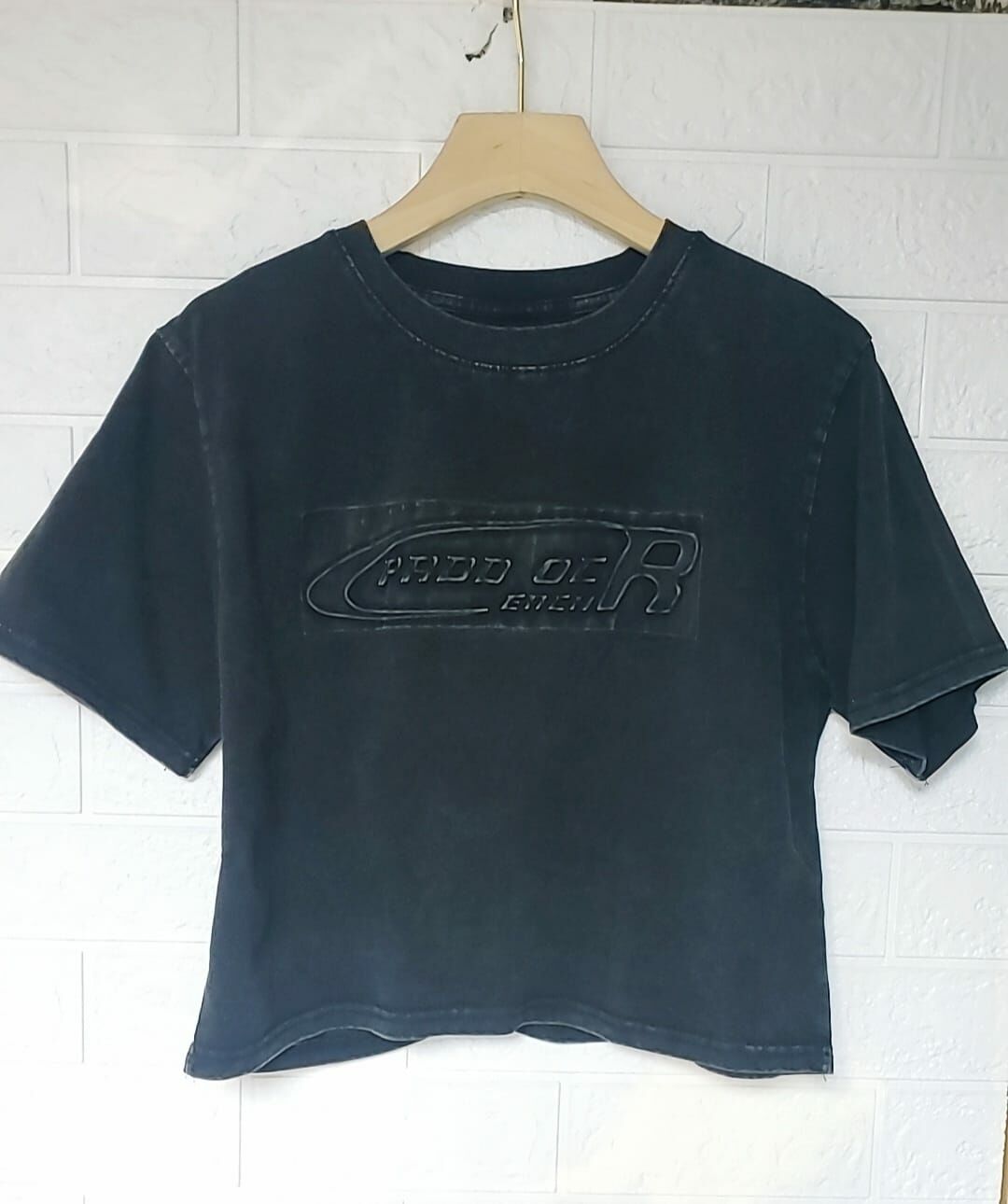 CD527  字母洗水TEE