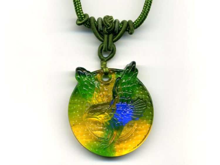 鹿港窯水晶琉璃｜大展鴻圖項鍊 前程似錦事業騰飛開運納福