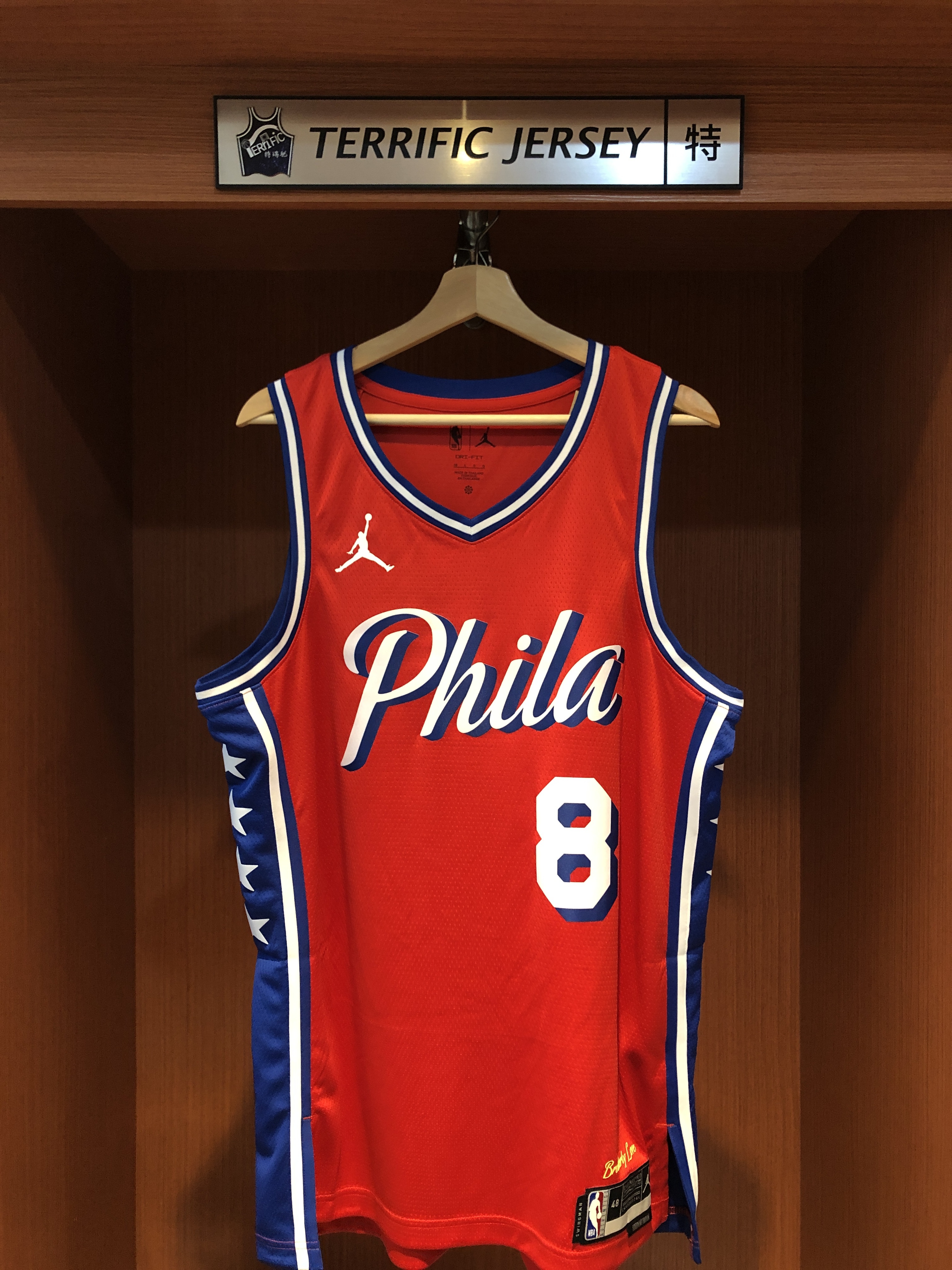 NBA球衣 Paul George 費城七六人紅 Statement Jordan Swingman 球迷版 熱轉印 全新