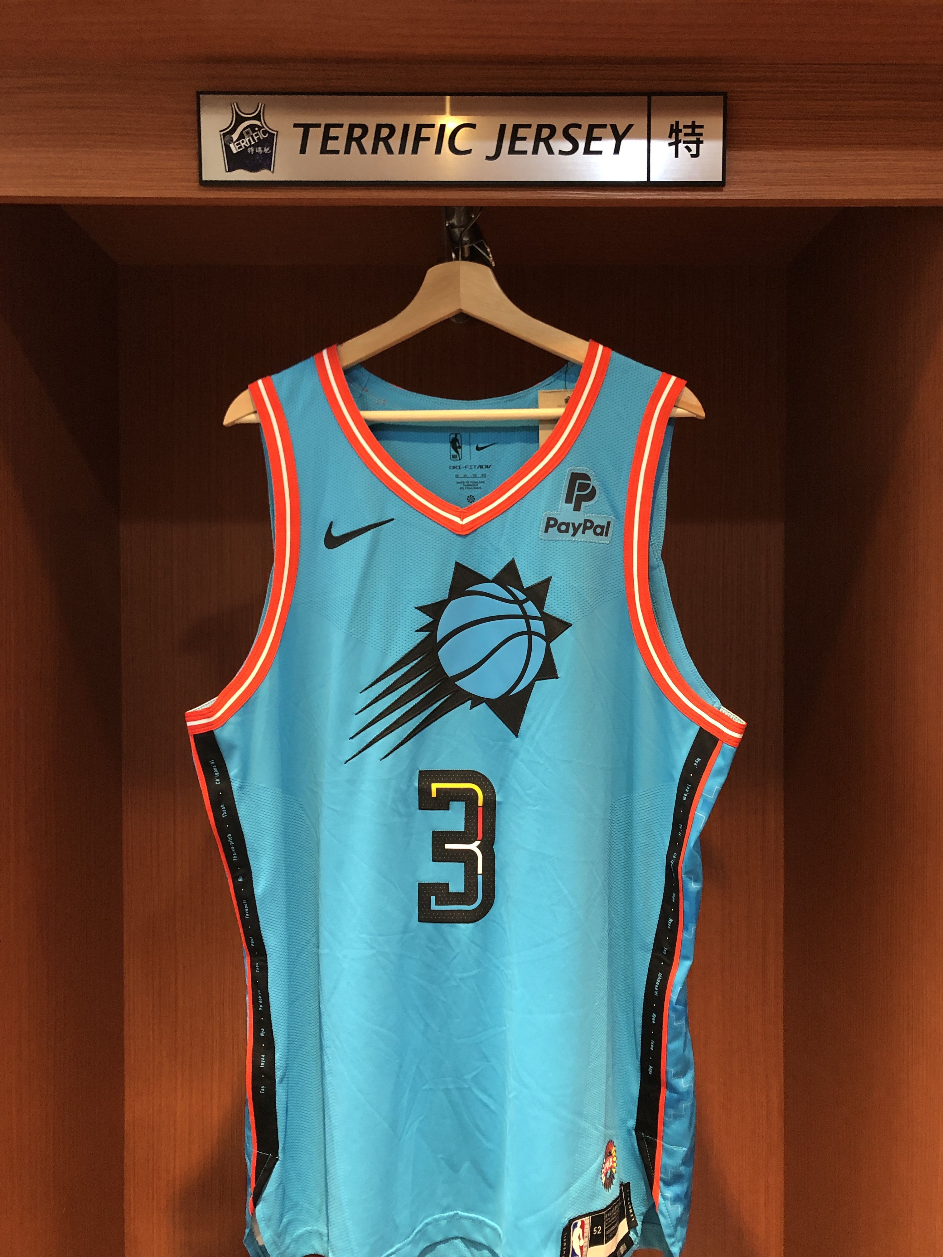 NBA球衣 Chris Paul 鳳凰城太陽城市 City Nike Authentic 球員版 電繡 含贊助商標 全新