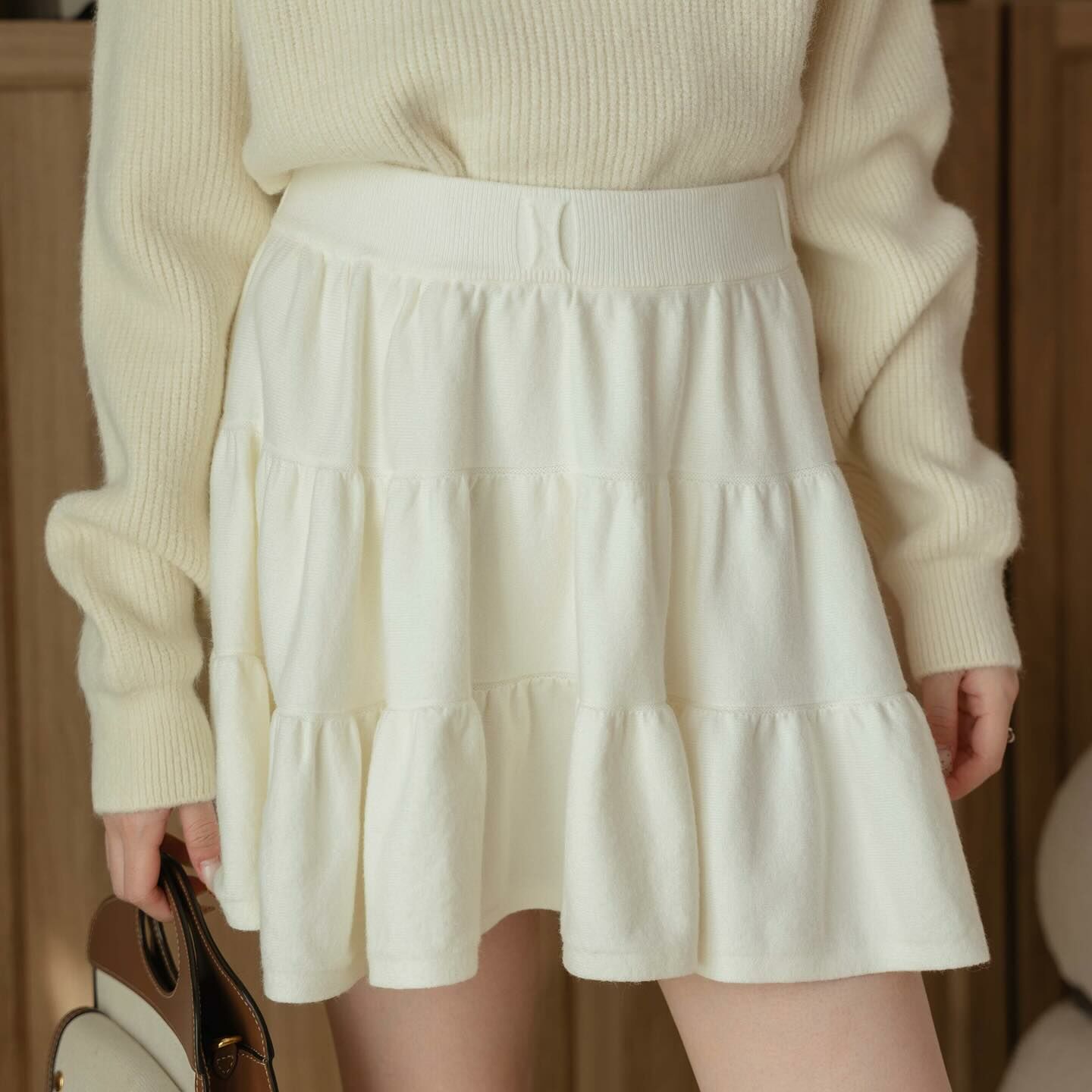 Kimmame - Sydney Knit 半截蛋糕短裙