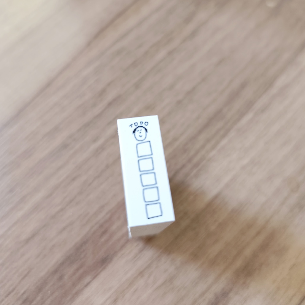 日本AZUNKO．TO DO LIST 1.2x3.0cm手帳木頭印章