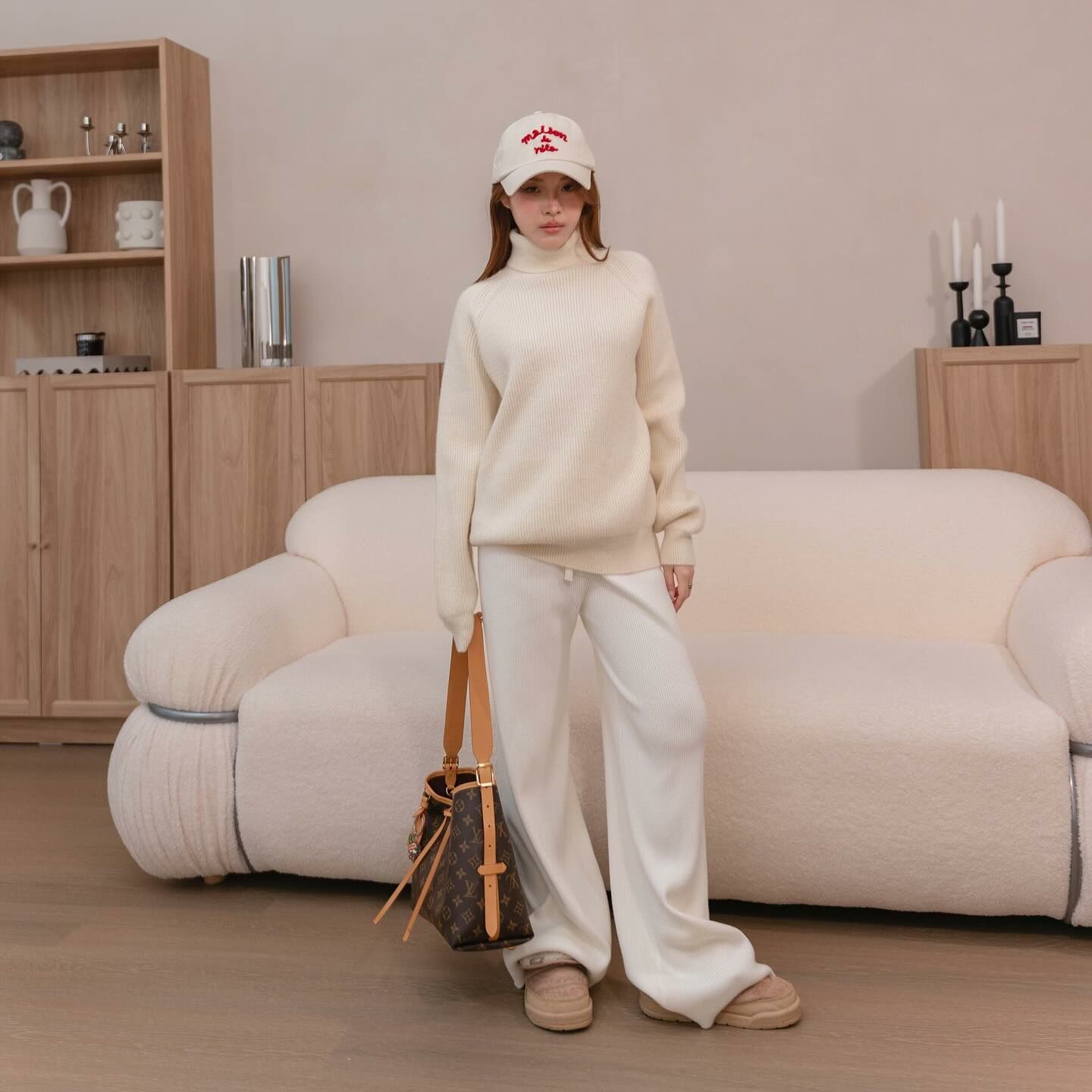 Kimmame - Swan 羅紋針織褲