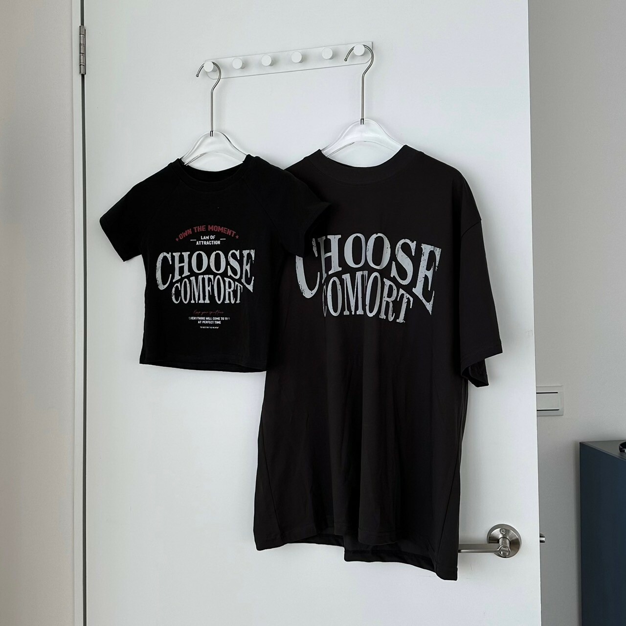 mmb復古字母印花情侶短T