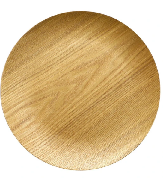 日式木材圓托盤24CM (非日本製)