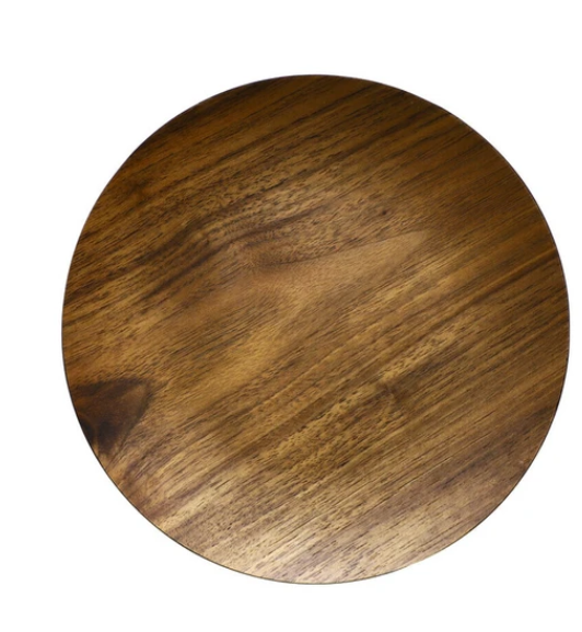 日式木材圓托盤18CM (非日本製)