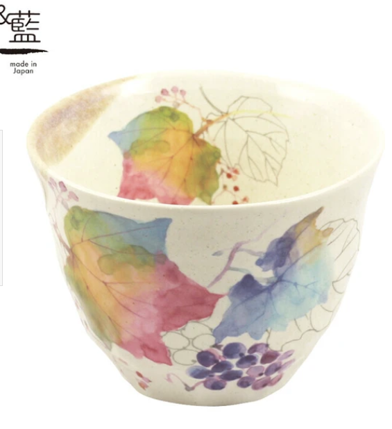 日本美濃燒瓦杯(ぶどう) (日本製)