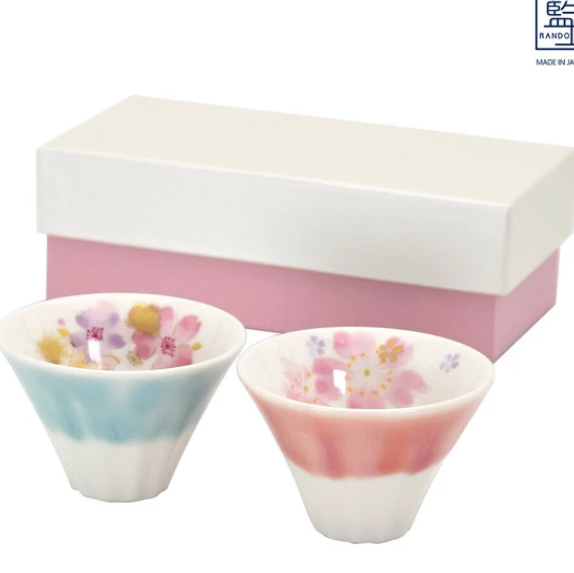 日本美濃燒富士山瓦杯套裝 (日本製)