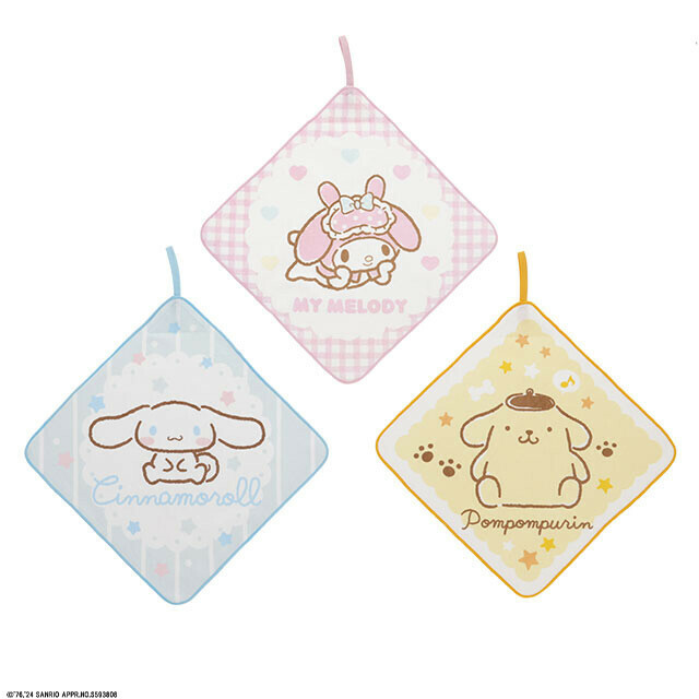 日本卡通抹手方巾(3枚入)28x28  (非日本製)