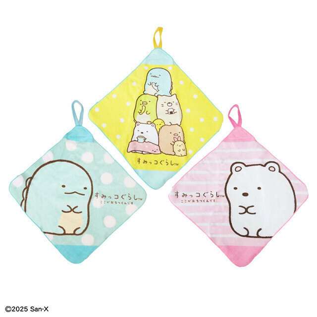 日本卡通抹手方巾(3枚入)28x28  (非日本製)